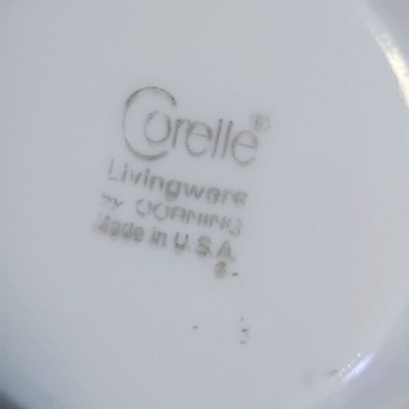 Vintage Corelle 70s Gold Butterfly Set 4 MCM Tea Cups USA Corning - Picture 7 of 7